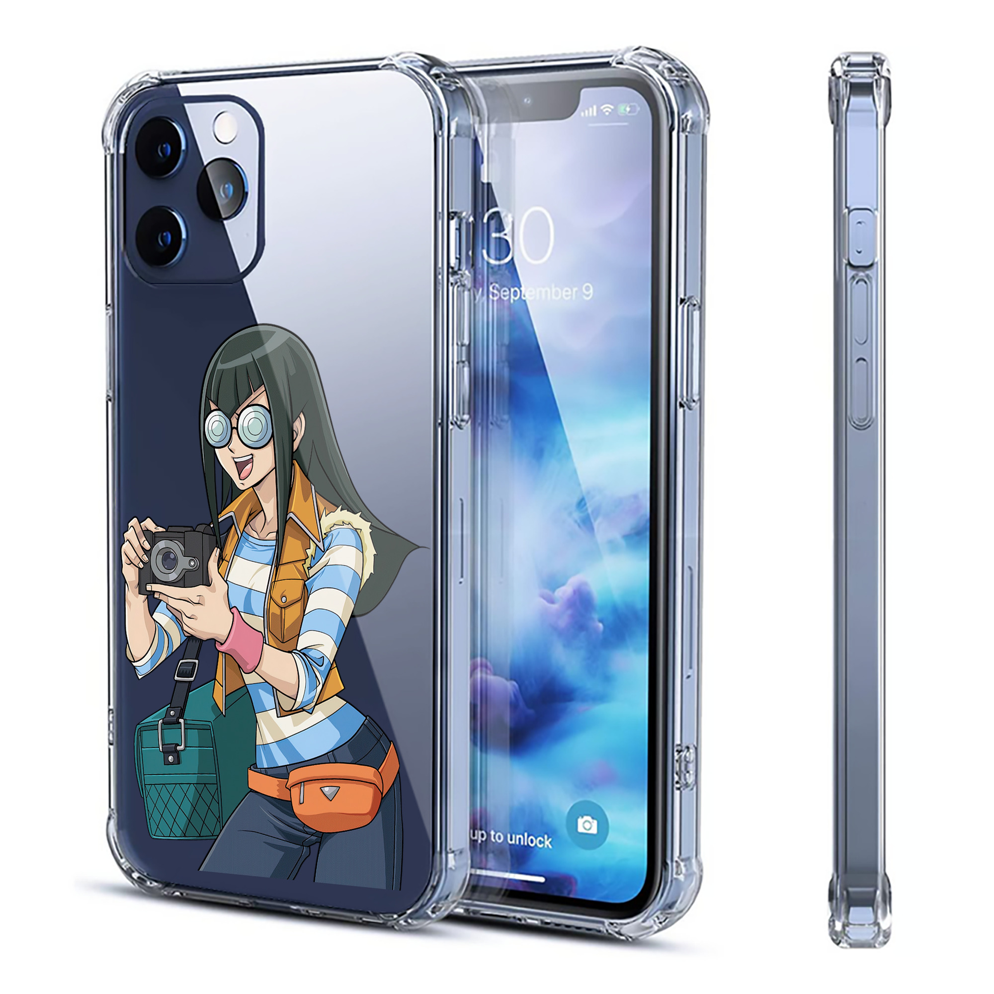 （画像用） 遊☆戯☆王 Yu-Gi-Oh! 【iPhone 12シリーズ対応】透明スマホケース（クリアソフトケース）